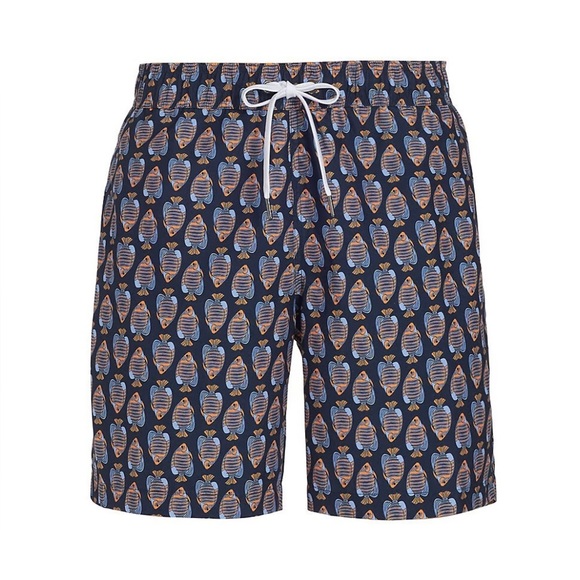 NWT Saks Fifth Avenue Men’s Collection Fish Swim Shorts in Navy in size XXL - Picture 1 of 7
